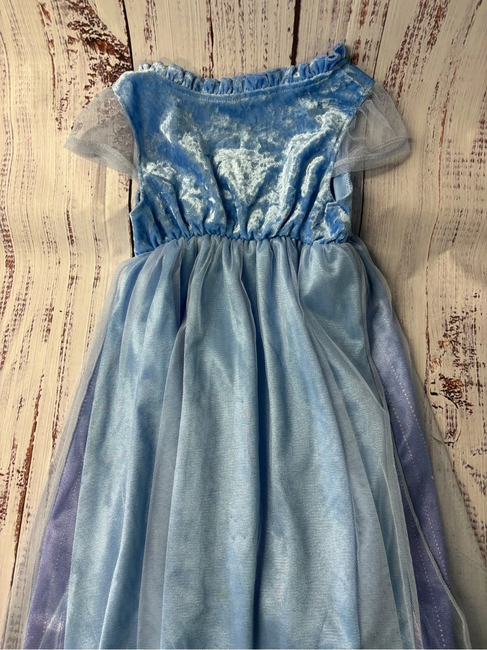 Disney Frozen II Toddler Dress in Light Blue - Picture 4 of 4